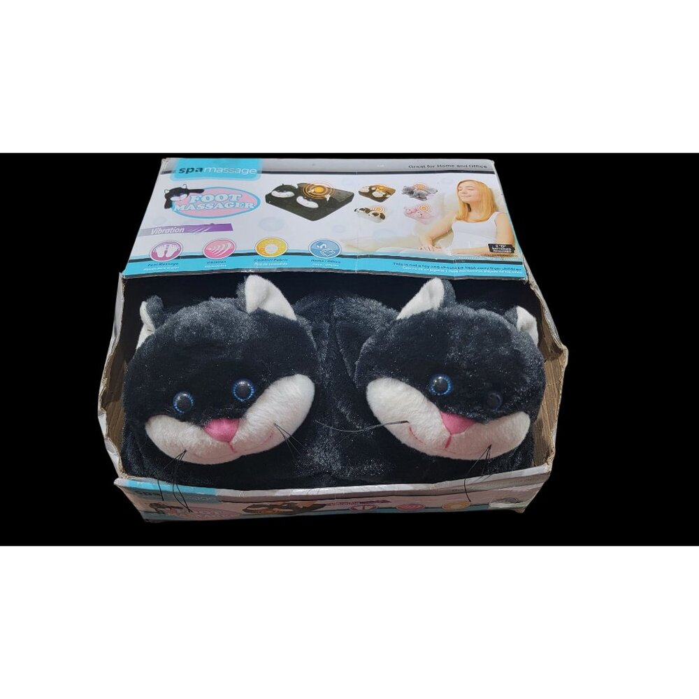 Spa Massage Cat Foot Massager With Vibration & Comfort Fabric For Home/Office Us